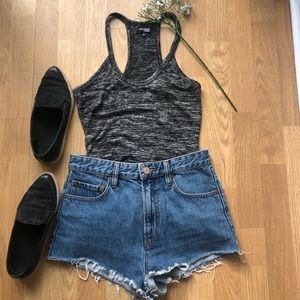 Wilfred Free Heather Grey Racerback Tank Top